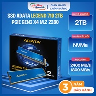 ADATA Legend 710 2TB NVMe M.2 PCIe Gen 3x4 SSD Hard Drive (AEGA-710-2TCS) - Genuine Product
