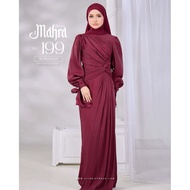 PRELOVE HIJABISTAHUB MAHRA DRESS plain drapping long dress baju bridesmaid dinner dress baju tunang