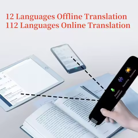 Scanning Translation Pen Portable Translator Spanish Russian Arabic Portuguese Korean French Ukraine