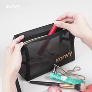 กระเป๋า แฟชั่น คอนวี่ Konvy Mesh Square Octagon Bag กระเป๋าตาข่ายสีดำ ทรงสี่เหลี่ยม.