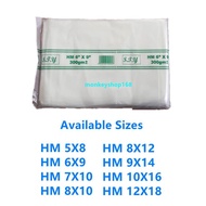 HM plastic bag / plastik beg / plastik bungkus 5x8 6x9 7x10 8x10 8x12 9x14 10x16 12x18