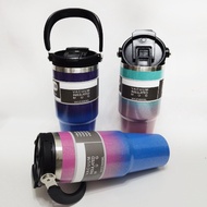 New Gradient Diamond 890ML Tumbler Stainless Steel Bottle Water Bottle With Straw Insulated Flask Bo