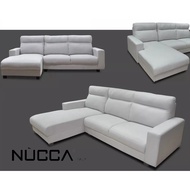 Nucca 3088 Vicky L Shape Sofa [Can Choose Casa Leather or Water Resistance Fabric][Delivery in West Malaysia Only]