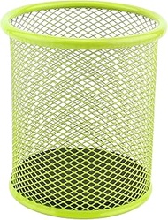 D.RECT Komo Pen Holder Desk Organiser Metal Mesh Round Sturdy Pen Box for Office and Home Office Hei