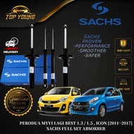 SACHS PERODUA MYVI LAGI BEST 1.3 / 1.5 , ICON (2011-2017) SHOCK ABSORBER FRONT SET ORIGINAL DEPAN IM