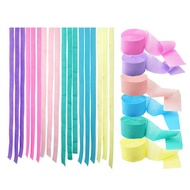 Crepe Paper Colorful Crepe Paper Roll Streamer Birthday Party Background Wall Decoration Ribbon Roll