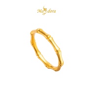 MASDORA 999 Gold Ring Rings Cincin Emas ~ Golden Matte Bamboo (EMAS 999/24K)