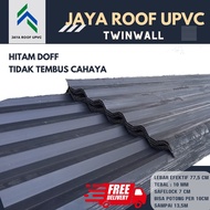 Atap UPVC Hitam Putih Biru Doff JayaRoof - Setara Alderon Holodeck - Rooftop dr Shield