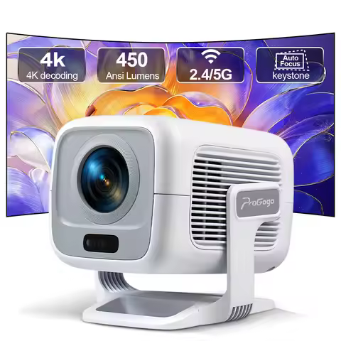 PG370 Projector 4k Mini Projector Native 1080P Android 11 Auto Focus Smart Home Theater 450ANSI Port