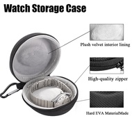 Portable Hard EVA Watch Case Grey Black Shockproof Anti-Fall Protective Storage Bag for Men Women Wr