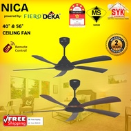 SYK Free Shipping DEKA NICA 40 Inch 56 Inch Ceiling Fan 5 Blade Electric Remote Control Fan Kipas Ce