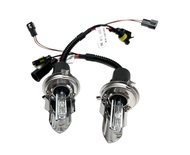 PL XENON  ไฟหน้ารถยนต์ H4 HID โคมไฟแกว่ง XENON HID เฉพาะหลอดไฟ ขั้วH4 H-L ค่าสี 6000K 1คู่ 55W รถยนต