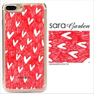 【Sara Garden】客製化 軟殼 蘋果 iphone7plus iphone8plus i7+ i8+ 手機殼 保護套 全包邊 掛繩孔 手繪愛心