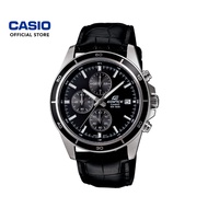 CASIO EDIFICE EFR-526L Standard Chronograph Men's Analog Watch Genuine Leather Band