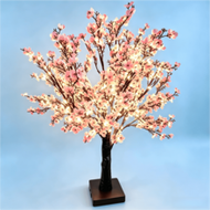 1PC 55cm Starry Tree Floor Lamp 60 Soft LED Beads, USB & AA 3/5 Battery Dual Powered Portable Aesthe