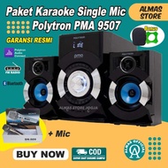Speaker Bluetooth Mic Karaoke Aktif Polytron Blutooth Portable Sound