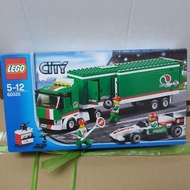 全新 Lego City 60025 - City 綠色賽車拖柜 Grand Prix Truck ( 現貨未開靓盒, 配合 60104 玩最好