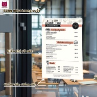 High quality acrylic sign stand, commercial advertising display stand, menu and flyer display stand.