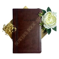 BROWN LEATHER THINLINE REFERENCE BIBLE | KJV BIBLE GOLD EDGE | KING JAMES 1611VERSION BIBLE