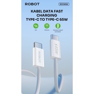 Robot RCC65W data Cable Special iphone 15 - 17 Type C - Type C 65W