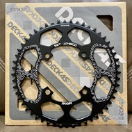 NEWEST Chainring DECKA 104BCD 52T Black Aluminum Alloy CAN GRAB!