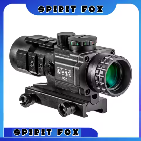 Spirit Fox-3X32 Conch sight, chicken-eating telescope, optical sight, 3x magnification, outdoor hunt