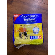 CERTAINTY DRYPANTS SIZE XL ADULT DIAPER PANTS 8PCS