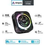 Amgras IceWorld Pro 2 Mobile Radiator AI Temperature Control Game Live Cooling Bass Back Clip