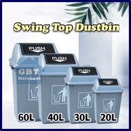 60L / 40L / 30L /20L Swing Top Dustbin / Recycle Dustbin / Flip Top Bin / Tong Sampah / Bin Swing Du