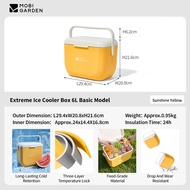 MOBI GARDEN Camping Cooler Box 6L/15L Ice Box Food Storage Insulated Cooler Keep Cold Warm Fresh