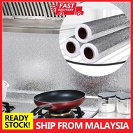 Silver Kitchen Aluminum Oil Resistant Wallpaper Sticker Kitchen Cabinet Sticker Kitchen Drawer Stick