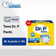 Tena Dr. P Pants (1 Carton 8 Packs) - Size M (10x8) / L (9x8) / XL (8x8)