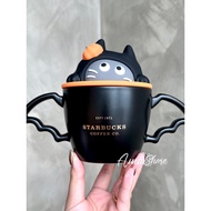 Starbucks Cup 20.23million Holy Festival Limited Candy Series Wings Black Cat Ceramic Cup Mug with Lid