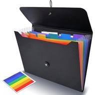 Accordion Folder Expanding File Folder, 7 Pockets Accordion File Organizer, A4 Letter Size Paper Doc