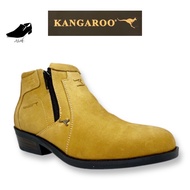 Original Kangaroo Leather Mid Cut Boots / Men Formal Shoes / Kasut Kulit Kangaroo - Whisky / Brown 9