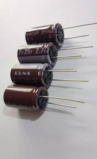 Capacitor25F 2.7V (ขนาด25ล้านไมโคร) ซุปเปอร์คาปาซิเตอร์ สีน้ำตาล ( แพ็ค 50ตัว ) ขนาด16x26mm DYNACAP 