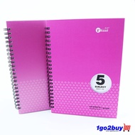 [Ukami] A5 5-Subject Ring Note Book 120's 80Gsm (S6521)