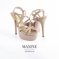 Jojo Bragais Maxine Nude-Glossy 5-Inch High Heels | Pageant Heels | Platform Heels