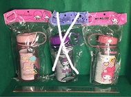 (全部兩件合售$120，可散買）全新絕版 ELLON  Sanrio (2009)  Kuromi / Little Twin Stars / My Melody  便携水樽水壺 共三個 （全部兩個合