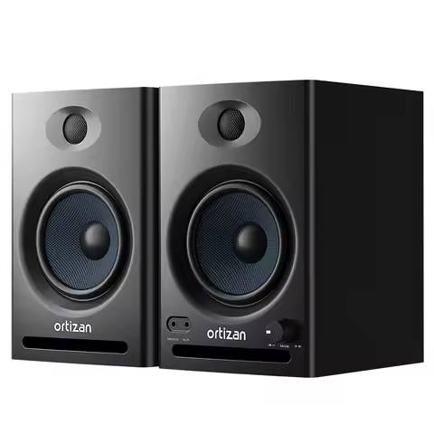 Ortizan C7 Dual-Mode 2.0 Studio Monitors, Active Monitor Speakers for Near Field Music Production, B