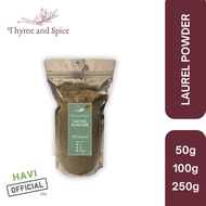 [POUCH] Laurel Powder/Bay leaves/Bay Leaf POWDER 50G 100G 250G - HAVI OFFICIAL THYME AND SPICE