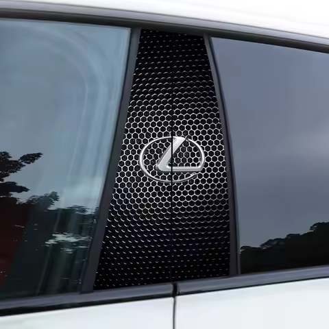 2Pcs Car Center Pillar Protective Film PET Anti-scratch Sticker Decal For Lexus F SPORT GX460 Ct200h
