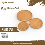 024 Palmpinus | Container Circle Serving Plate/| Circular Wooden Plate |