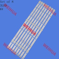 8 pcs Tail light LED strip 43PFT4002 43DL4012N K430WDK3 K430WDC1 A1 A3 4708-K43WDC-A3113N11 6v Parts