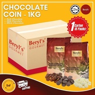 1 CARTON Beryls Chocolate Coklat Beryls Dark Chocolate Berlys Chocolate Beryls Chocolate Coin Beryls