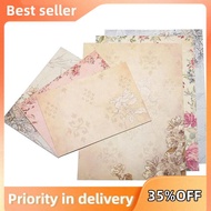 30Pcs Vintage Stationery Floral Writting Paper Matching Envelopes Sets for Handwriting Letters, Asso