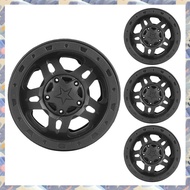 (FQOX) 4PCS Plastic Beadlock 2.2 Wheel Hub Wheel Rims for 1/10 RC Crawler Car Axial SCX10 Wraith Cap
