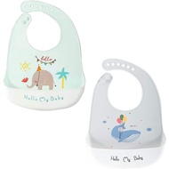 [MINGYI TECH] A meal apron baby bib babies babies Silicon soft tie waterproof lightweight, lightweight neck tie Adjusted【Direct from Japan】