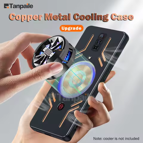 Magnetic Cooling Phone Case For ZTE nubia Red Magic 6 6S Pro Shockproof Copper Heat Dissipation Meta