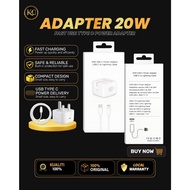 JJ70 20W USB-C Fast Charger Power Adapter with USB-C to Lightning Cable
